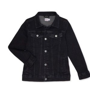 Boys Wonder Nation Denim Jacket in Black
